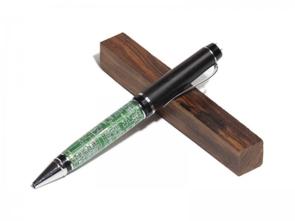 Dreh - Kugelschreiber - Bausatz Cigar, chromfarben