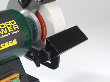 Record Power RSBG8 Doppelschleifer, 200 x 40 mm | Doppelschleifer |  Schärfsysteme | Drechselwerkzeuge | Drechselbedarf Schulte | Plattenheber