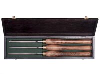 Crown HSS Schalenröhren Drechselmesser Set, mit hochwertiger Holzbox