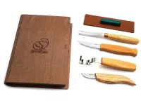 BeaverCraft Professionelles Schnitzset im Buch für Löffeln und Kuksa mit Messern und Streichriemen