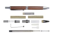Druck - Kugelschreiber - Bausatz Power Pen, chromfarben