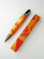 Acryl Kantel / Pen Blank - gelb / orange