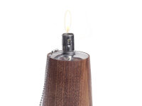 Öllampe aus Edelstahl mit Löschkappe und Kindersicherung (ca. 70 ccm Fassungsvermögen)