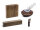 Paraffin-Brenner Set mit Holz und Feuerzeug