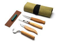 BeaverCraft Professionelles Set zum Schnitzen von Löffeln und Kuksa + Messern und Streichriemen