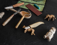 BeaverCraft Professionelles Set zum Schnitzen von Löffeln und Kuksa + Messern und Streichriemen