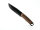 BeaverCraft Bushcraft-Messer aus Kohlenstoffstahl, Griff aus Walnussholz mit Lederscheide